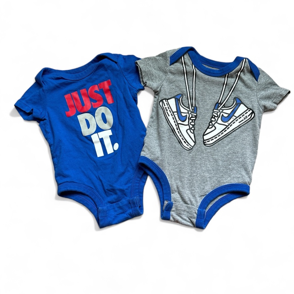 Nike set of two 6 month one pieces